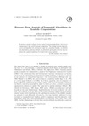 Marian Mrozek  Rigorous Error Analysis of Numerical Algorithms via Symbolic Computations