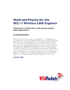 Bardwell J.  Math and physics for the 802.11 wireless LAN engineer
