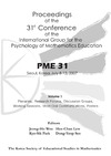 Woo J., Lew H., Park K. — Proceedings of the 31st Conference of the International Group for the Psychology of Mathematics Education Volume 1