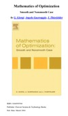 Giorgi G., Guerraggio A., Thierfelder J. — Mathematics of optimization