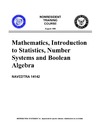 Non-Resident Training Course. Introduction to Statistics, Number Systems and Boolean Algebra