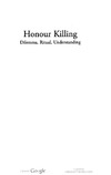 Amir H. Jafri  Honour Killing Dilemma, Ritual, Understanding