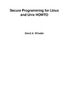 Wheeler D.  Secure programming with Linux and Unix HOWTO