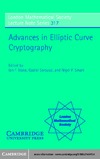 Blake I., Seroussi G., Smart N.  Advances in Elliptic Curve Cryptography