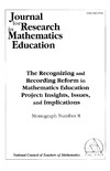 Ferrini-Mundy J., Schram T.  The Recognizing and Recording Reform in Mathematics Education Project: Insights, Issues, and Implications (Journal for Research in Mathematics Education. Monograph, No. 8)