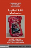 Howell P., Kozyreff G., Ockendon J.  Applied Solid Mechanics (Cambridge Texts in Applied Mathematics)
