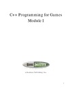 Luna F., Nguyen S.  C++ Programming for Games, Module I (Textbook)