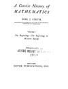 Struik D.  A Concise History of Mathematics.Volume 1.