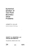 Keller H.B.  Numerical solution of two point boundary value problems