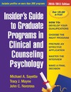 Sayette M., Mayne  T., Norcross J.  Insider's Guide to Graduate Programs in Clinical and Counseling Psychology: 2010 2011, Seventh Edition