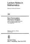 Carmona J., Dixmier J., Vergne M.  Lecture Notes in Mathematics (466). Non-Commutative Harmonic Analysis