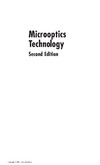 Borrelli N.  Microoptics Technology: Fabrication and Applications of Lens Arrays and Devices