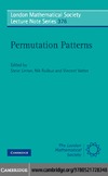 Linton S., Ruskuc N., Vatter V.  Permutation Patterns, St Andrews 2007 (London Mathematical Society Lecture Note Series)