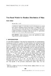 Aldous D.  Tree-Based Models for Random Distribution of Mass