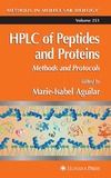 Aguilar M.  HPLC of Peptides and Proteins Methods and Protocols