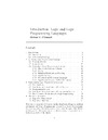 O'Donnell M.  Introduction.Logic and logic programming languages