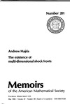 Majda A.  Existence of Multi-Dimensional Shock Fronts (Memoirs of the American Mathematical Society)