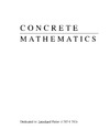 Graham R, Knuth D., Patashnik O.  concrete mathematics - a foundation for computer science