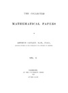 Cayley A.  Collected mathematical papers