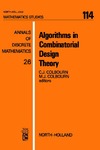 Colbourn C.J., Colbourn M.J.  Algorithms in Combinatorial Design Theory