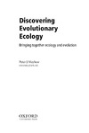 Mayhew P.  Discovering Evolutionary Ecology: Bringing Together Ecology and Evolution