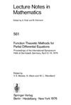Meister V., Weck N., Wendland W.  Function Theoretic Methods for Partial Differential Equations