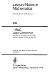 M?ller G., Oberschelp A., Potthoff K.  ISILC Logic Conference: proceedings of the International Summer Institute and Logic Colloquium, Kiel, 1974