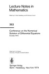 Watson G.  Conference on the Numerical Solution of Differential Equations