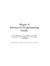 Monagan M., Geddes K., Heal K.  Maple 9 advanced programming guide