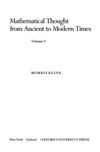 Kline M. — Mathematical thought from ancient to modern times