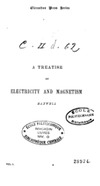 J.C. Maxwell  A Treatise on Electricity and Magnetism. Vol 1
