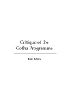 Karl Marx — Critique of the Gotha Programme