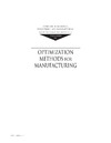 Leondes C.(ed.)  Optimization methods for Manufacturing