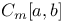 $C_m[a,b]$