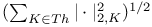 $(\sum_{K\in\mathscr{T}h}|\cdot|_{2,K}^{2})^{1/2}$