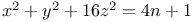 $x^{2}+y^{2}+16z^{2}=4n+1$